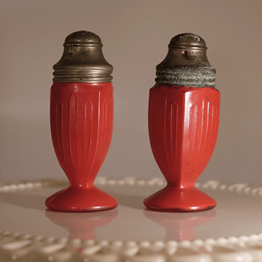 Red Glass & Metal