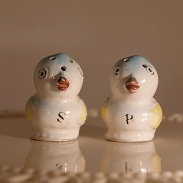 Antique Blue and Yellow Birds